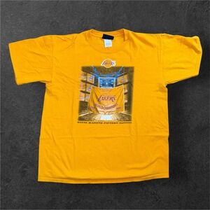 NBA Exclusive Collection T-Shirt Mens L Los Angeles Lakers 2009 World Champions